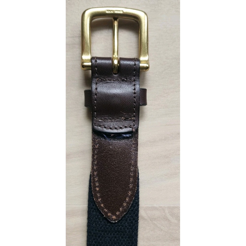 VINEYARD VINES BELT SIZE 30 NEW CANAAN FOOTBALL MENS LEATHER CANVAS HIGH SCHOOL - Picture 7 of 13